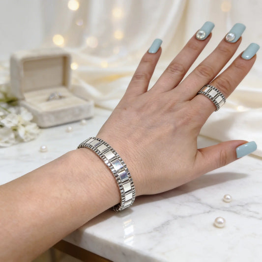 Silver Frame ring - Gemnglow