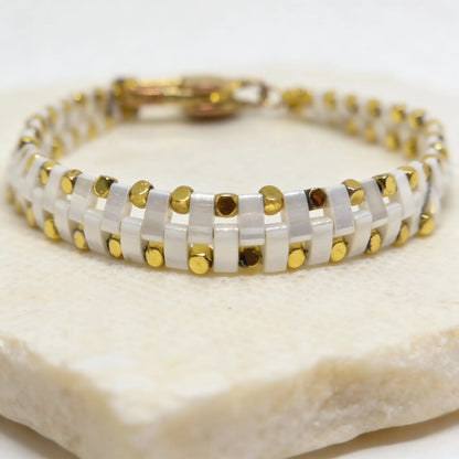 Ivory Structure Bracelet Gem N Glow by Natali