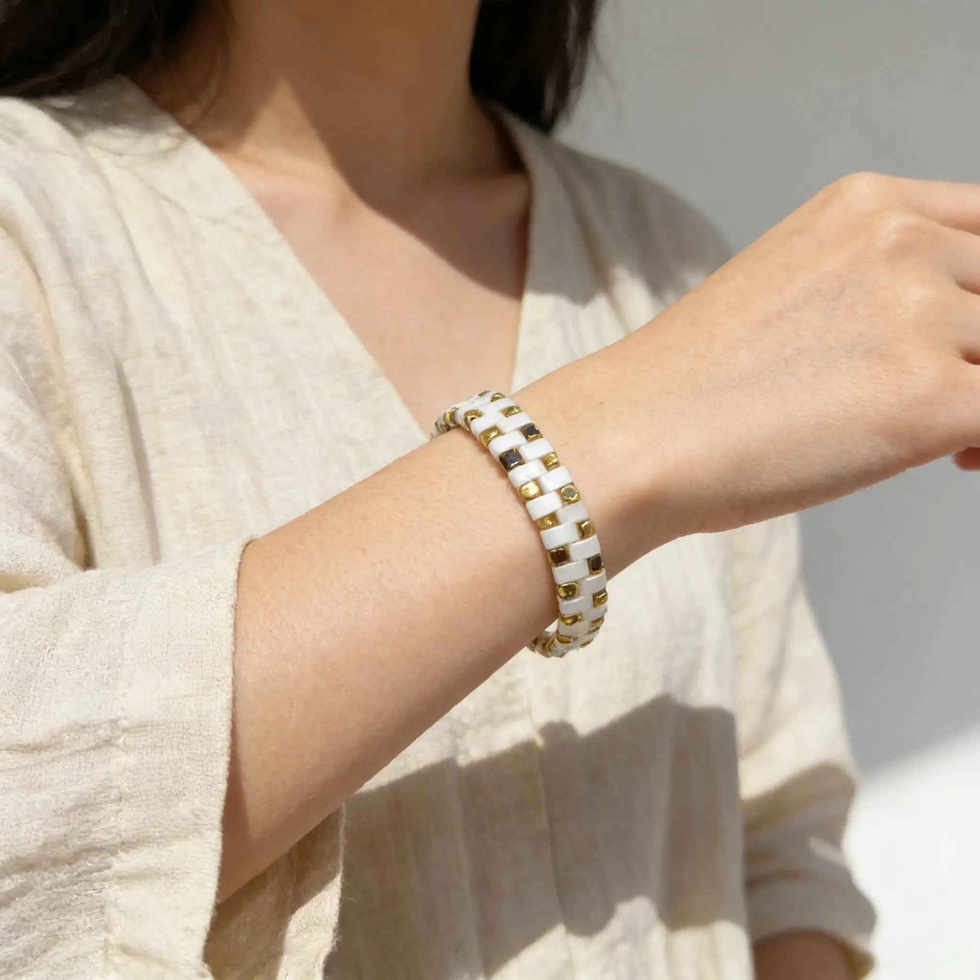 Ivory Structure Bracelet