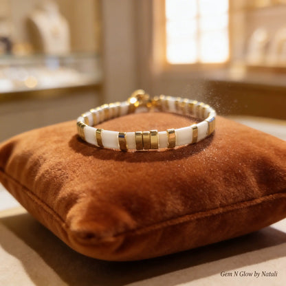 Ivory Line Bracelet - Gemnglow