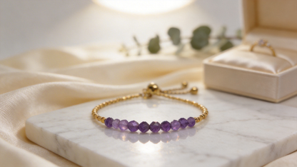 Amethyst Glow Bracelet Gem N Glow by Natali