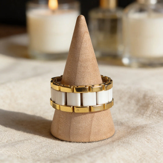 Ivory Rhythm- Pulse Ring - Gemnglow