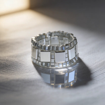 Silver Frame ring - Gemnglow