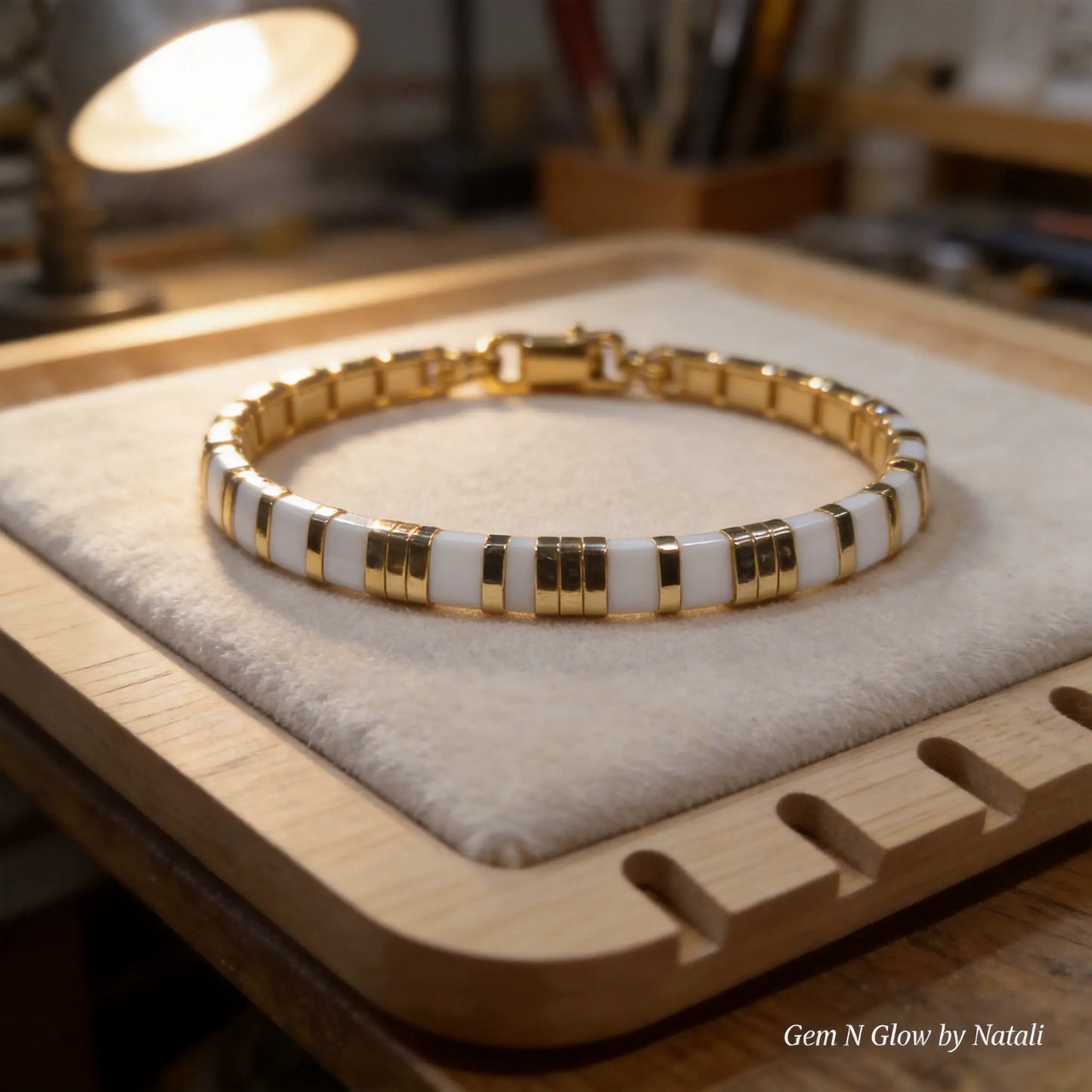 Ivory Line Bracelet - Gemnglow